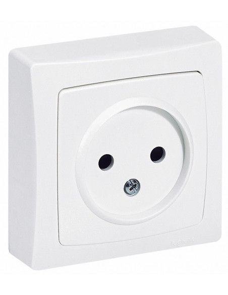Prise Éclips ASL Blanc Installation sans vis (ASL) et sécurité éclips - Legrand