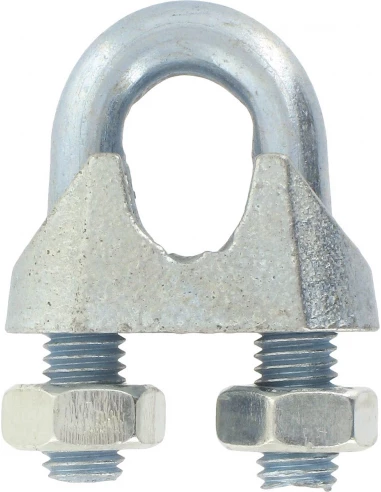 Serre-cable à étrier etrier acier zingué 16 5
