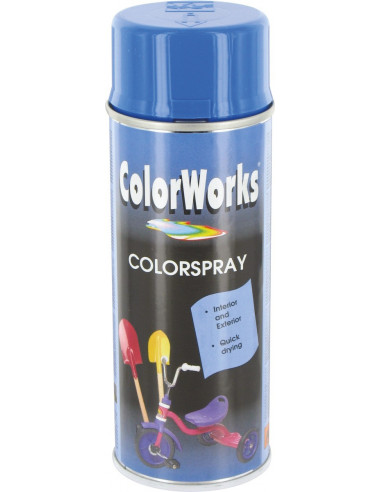 Peinture brillante aérosol 400ml br bleu cie - 8711347008612 - Colorworks - 600908