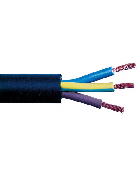 H07 rn-f noir 2,5 mm² couronne 50 m 3g 2,5 mm²