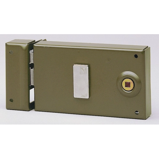 Serrure à clé bénarde horizontale pêne dormant série standing droite