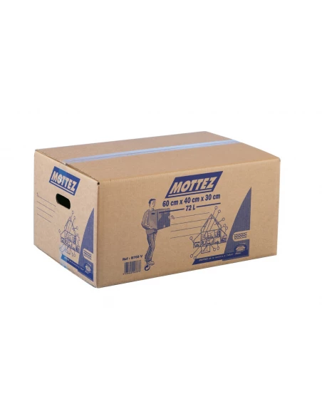 Carton de déménagement 60 x 40 x 30 cm - 72 litres