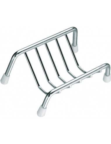 Porte-savon fil finition chromé