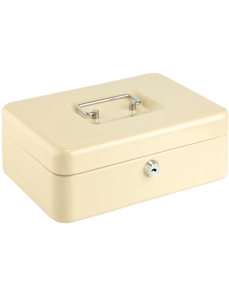 Coffret à monnaie métallique 200 x 88 x 160 beige