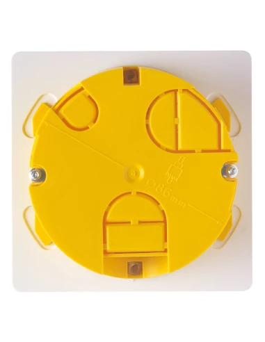 Boîte à encastrer ronde pour mur creux 65 80 x 80