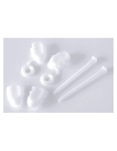 Fixation d'abattant charnière métal tout plastique