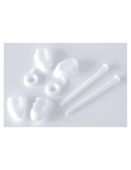 Fixation d'abattant charnière métal tout plastique