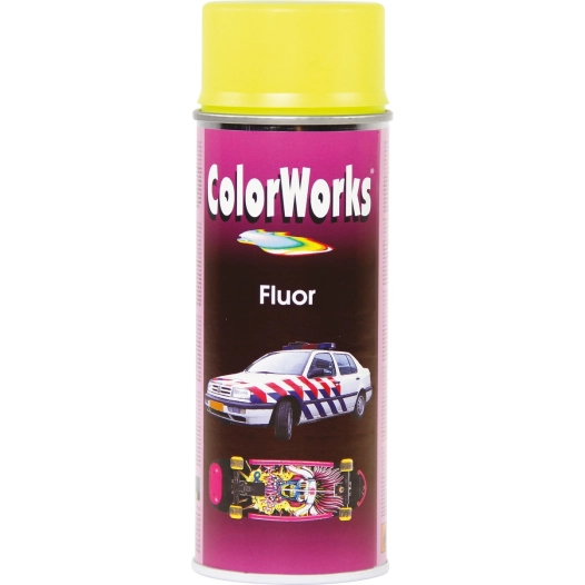 Peinture fluorescente aérosol 400ml fluo jaune