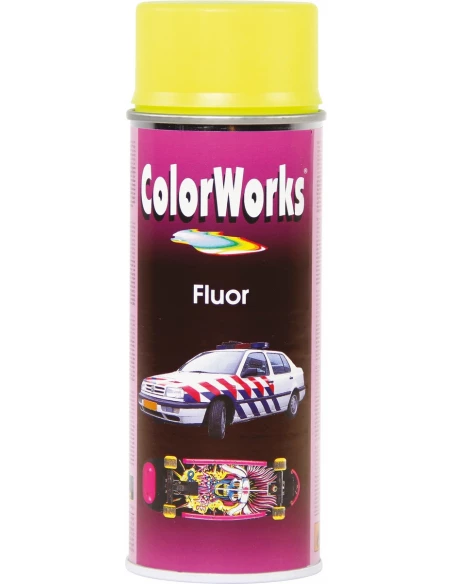 Peinture fluorescente aérosol 400ml fluo jaune