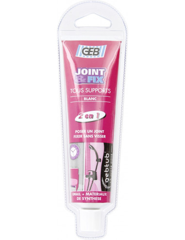Joint Fix Blanc 100ml Colle mastic multi-usage blanche - Geb