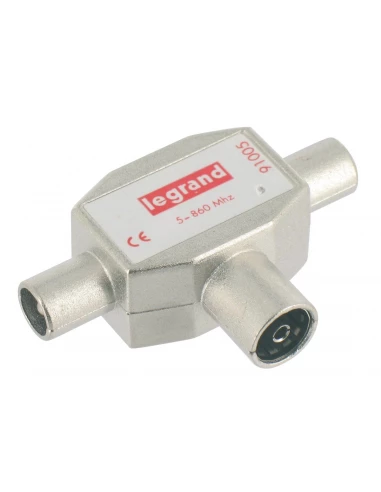 Repartiteur tv blindé ø 9,52 mm 2 mâles / 1 femelle