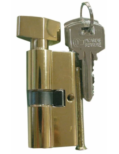 Cylindre de sureté double à bouton 30 x 30