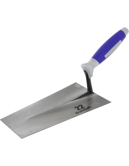 Truelle italienne bi-matière carrée acier 22