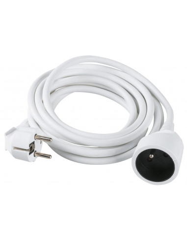 Prolongateur cable souple blanc 3m - 3600072434054 - Dhome - 243405