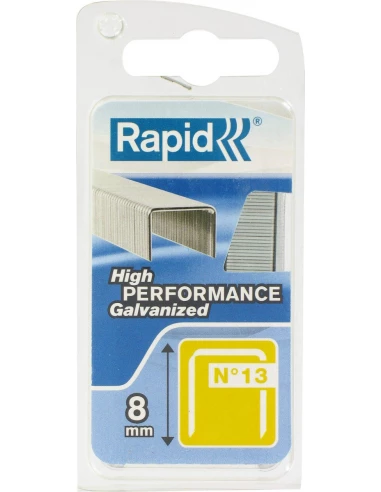 Agrafe n°13 - 8mm - galva 1600 pièces - RAPID