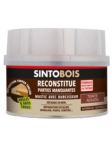 Sintobois mastic à bois avec durcisseur boîte 170 ml / 190 g chêne