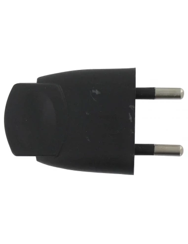 Fiche plastique 2p-6 a male noir