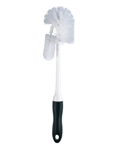 Porte-balai blanc et brosse recoin balayette de rechange