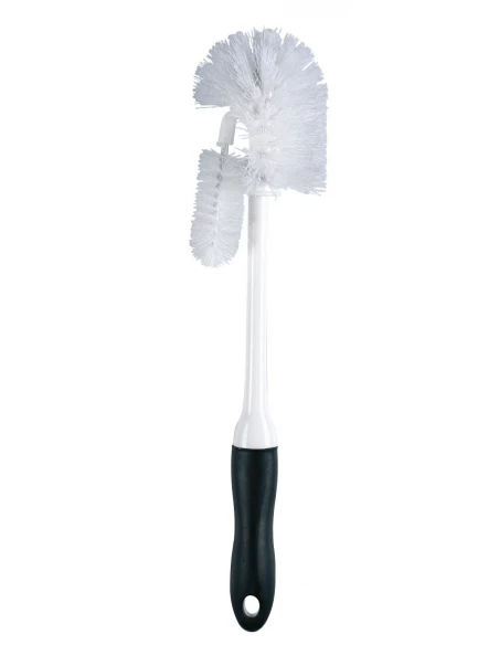 Porte-balai blanc et brosse recoin balayette de rechange