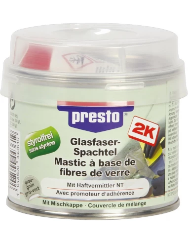 Mastic polyester avec fibre de verre 250 g - PRESTO