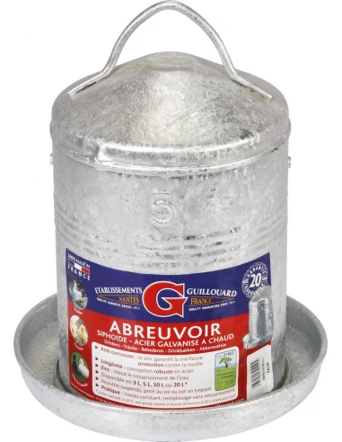 Abreuvoir galvanisé à chaud 5 l