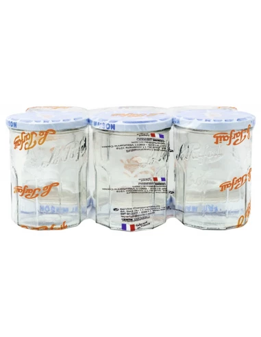 Confiturier à capsule 385 ml couvercle T.O.Ø 82 mm décoré - Pack 6 - LE PARFAIT