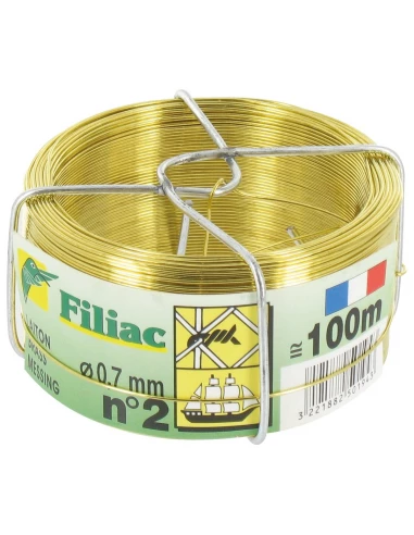 Fil De Fer En Laiton N°2 Ø 0,7 Mm X 100 M - FILIAC