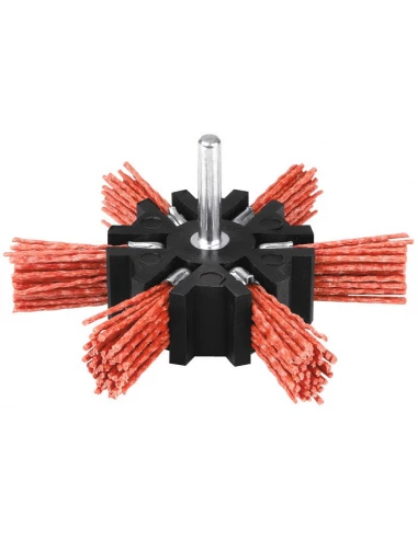 Brosse éventail nylon rouge 100 3500