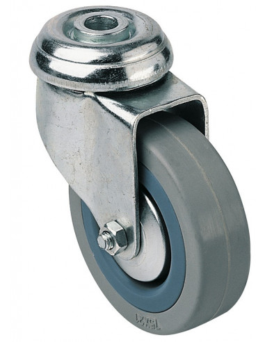 Roulette Pivot UNIROL D100MM - Roue Polyuréthane Pivotante pour charges lourdes - Caujolle