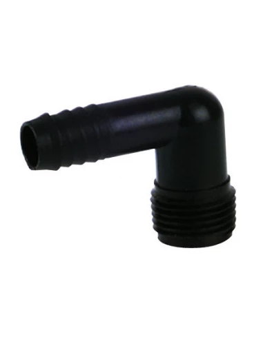 Coude cannelé polypropylene mal 16mm - 15x21