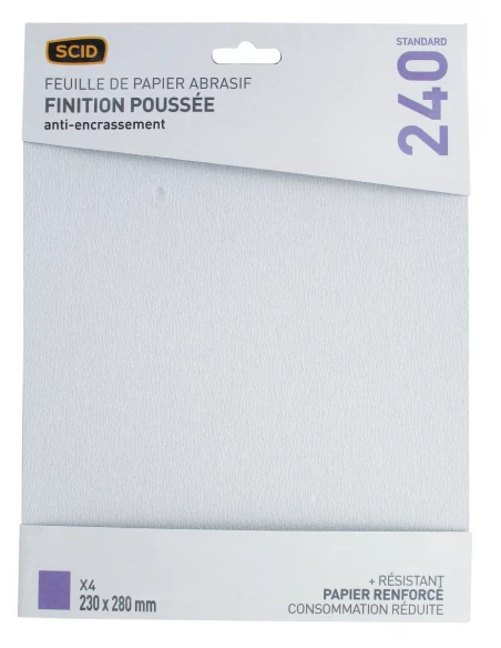 Papier corindon anti-encrassement 230 x 280 mm 240 4