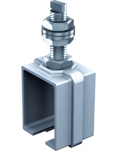 Ferrure de porte à déplacement droit pour porte de 300 kg support enveloppant tige courte 6256