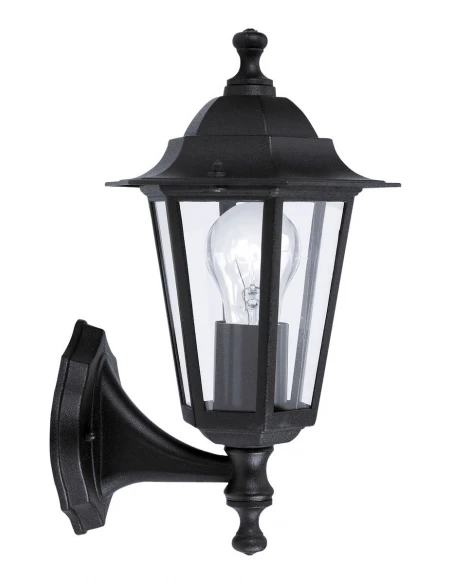 Laterna-applique D'extérieur Montante Métal & Verre H32cm Noir Eglo