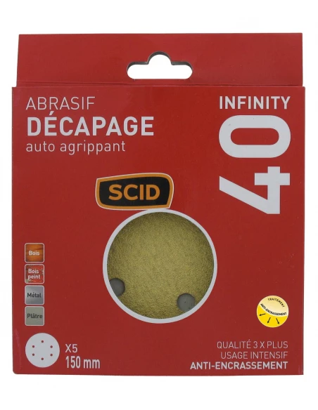 Disque auto-agrippant ø 150 mm 6 trous 40 5