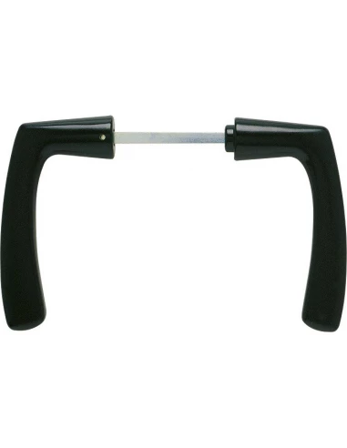 Béquille double portalis 7 x 110 cataphorèse noir