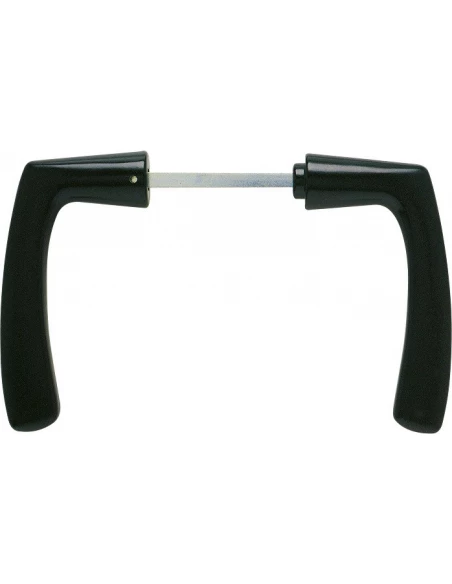 Béquille double portalis 7 x 110 cataphorèse noir