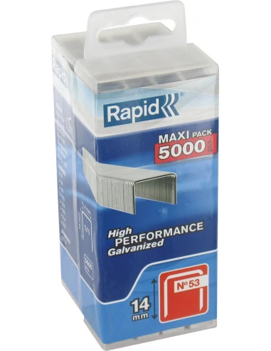 Agrafe n°53, 14mm, galva 5000 pièces - RAPID