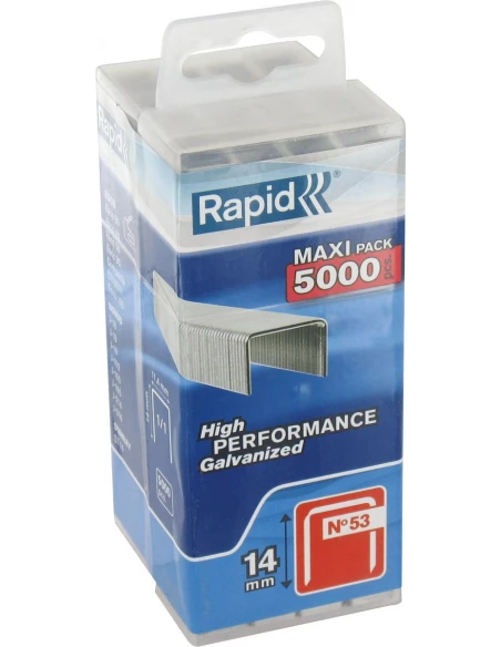 Agrafe n°53, 14mm, galva 5000 pièces - RAPID