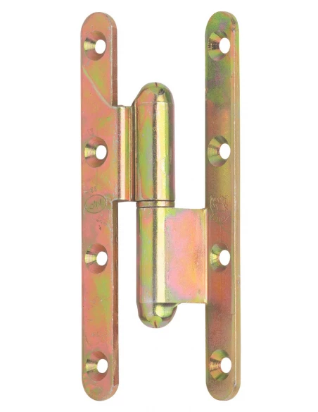 Paumelle menuiserie bois à bague coudée la loutre sedan® bg gauche 110 x 60