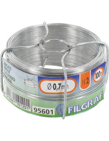 Fil Zingué N° 2 - 0,70mmx100mts - 300gr