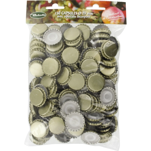 Capsule bouteille champenoise or avec opercule 150 29