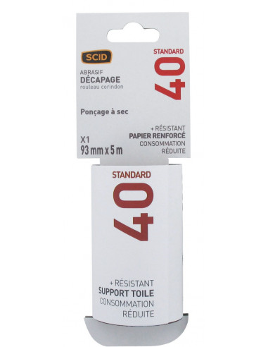 Rouleau Abrasif SCID G40 Décapage puissant gros grains - SCID