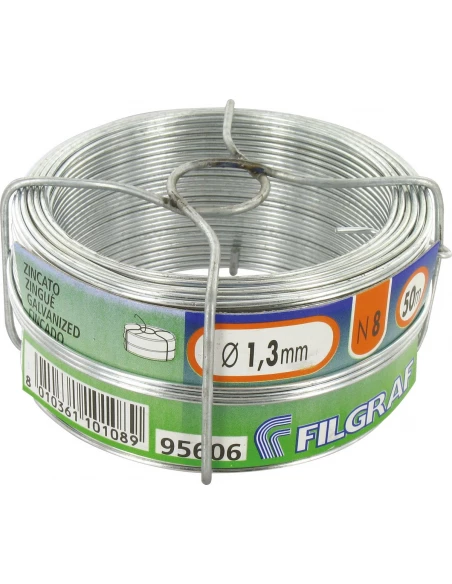 Fil Zingué N° 8 - 1,30mmx50mts - 510gr