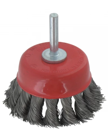 Brosse coupe mèches acier torsadées 70 6000