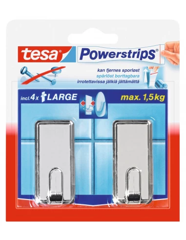 Crochets adhésifs crochets rectangulaire métal 2