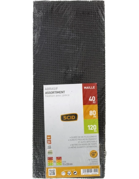 Patin fixation avec pince 93 x 230 mm 40 x 2 / 80 x 4 / 120 x 4 10