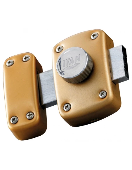 Verrou de sureté à bouton s'entrouvrant 45