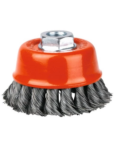 Brosse coupe mèches acier torsadées 100 8500