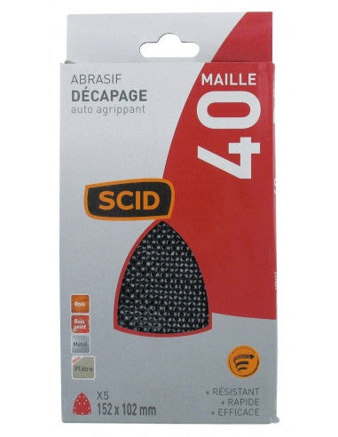 Patin Maille Abrasif G40 SCID Abrasif maille gros grain pour décapage - SCID