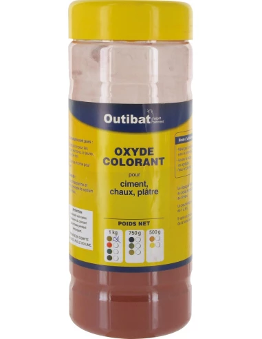 Colorant ciment synthétique rouge foncé 1kg